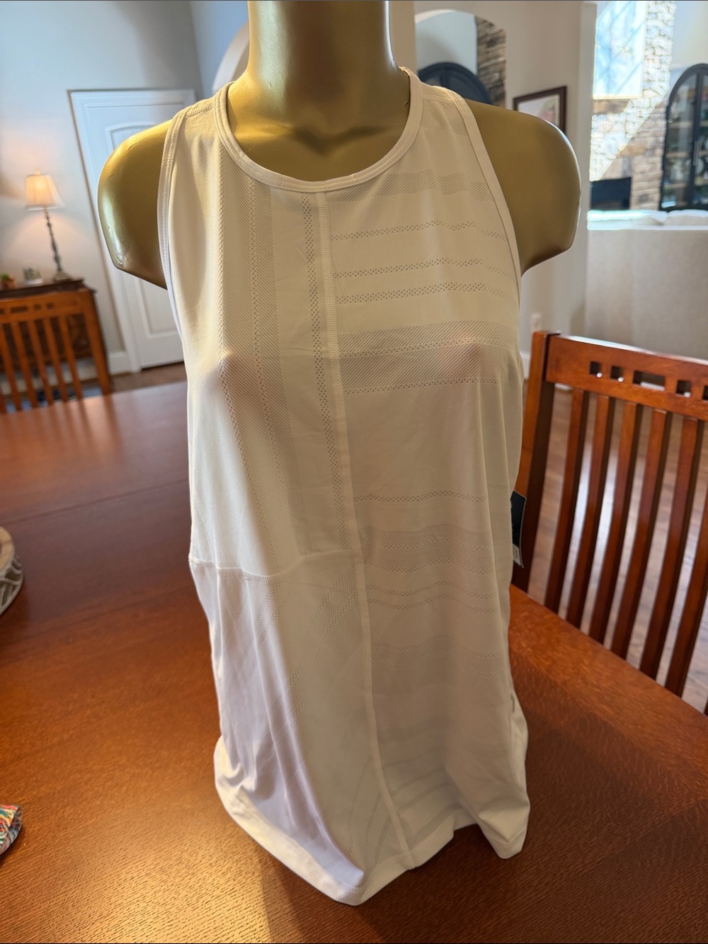 Fila White Athletic Racerback Tank Top